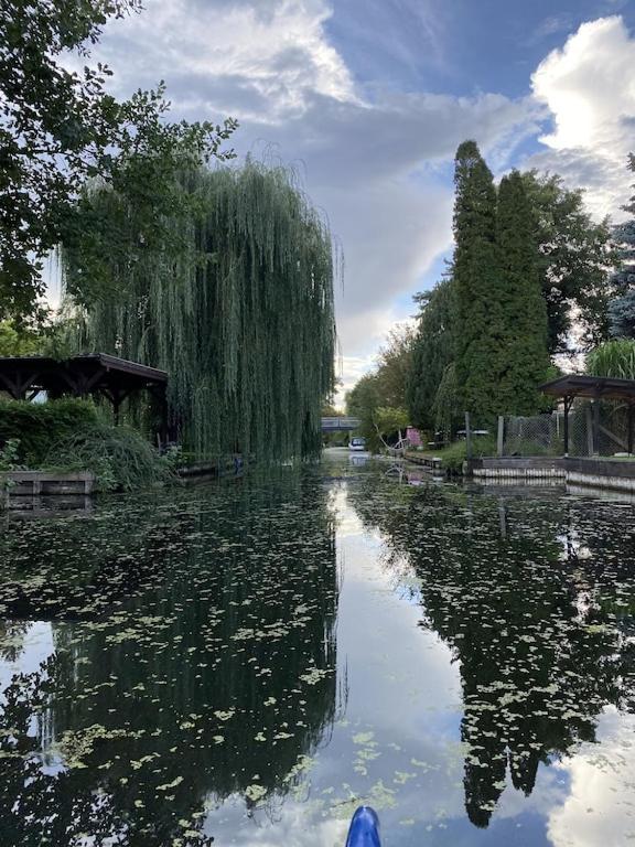 Holzhaus Mit Direktem Wasserzugang In Berlin-Koepenick Kültér fotó